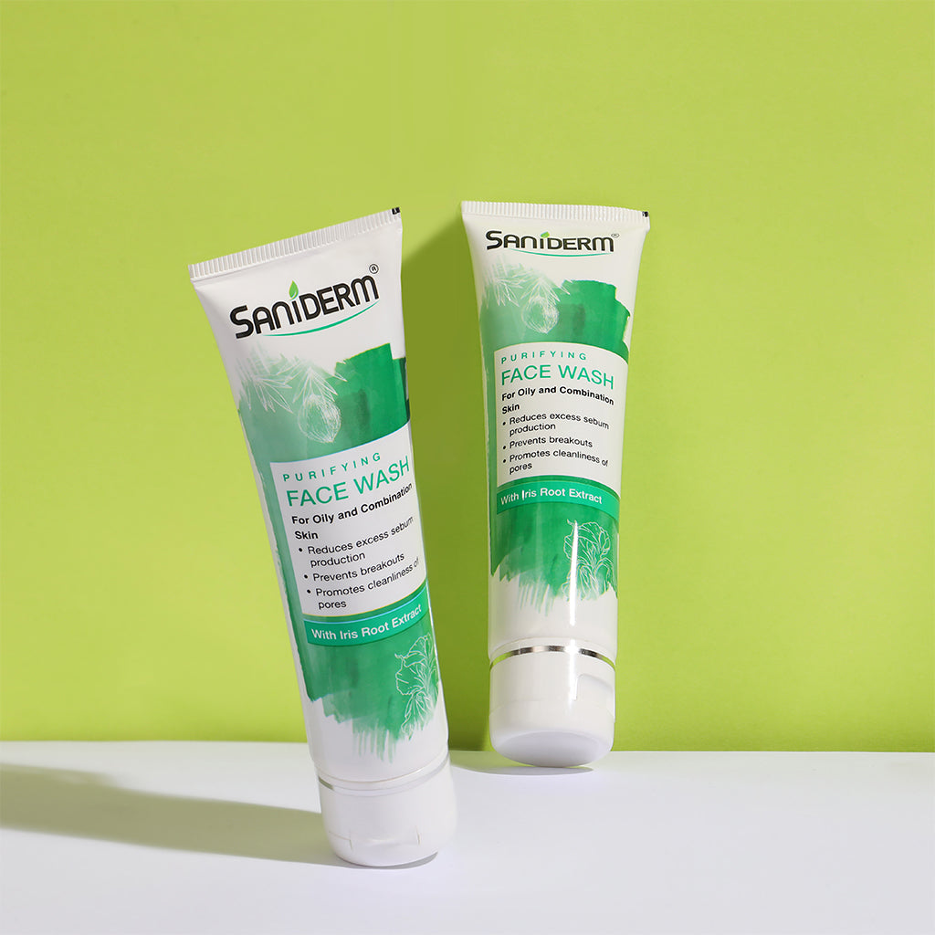 Two tubes of Saniderm face wash